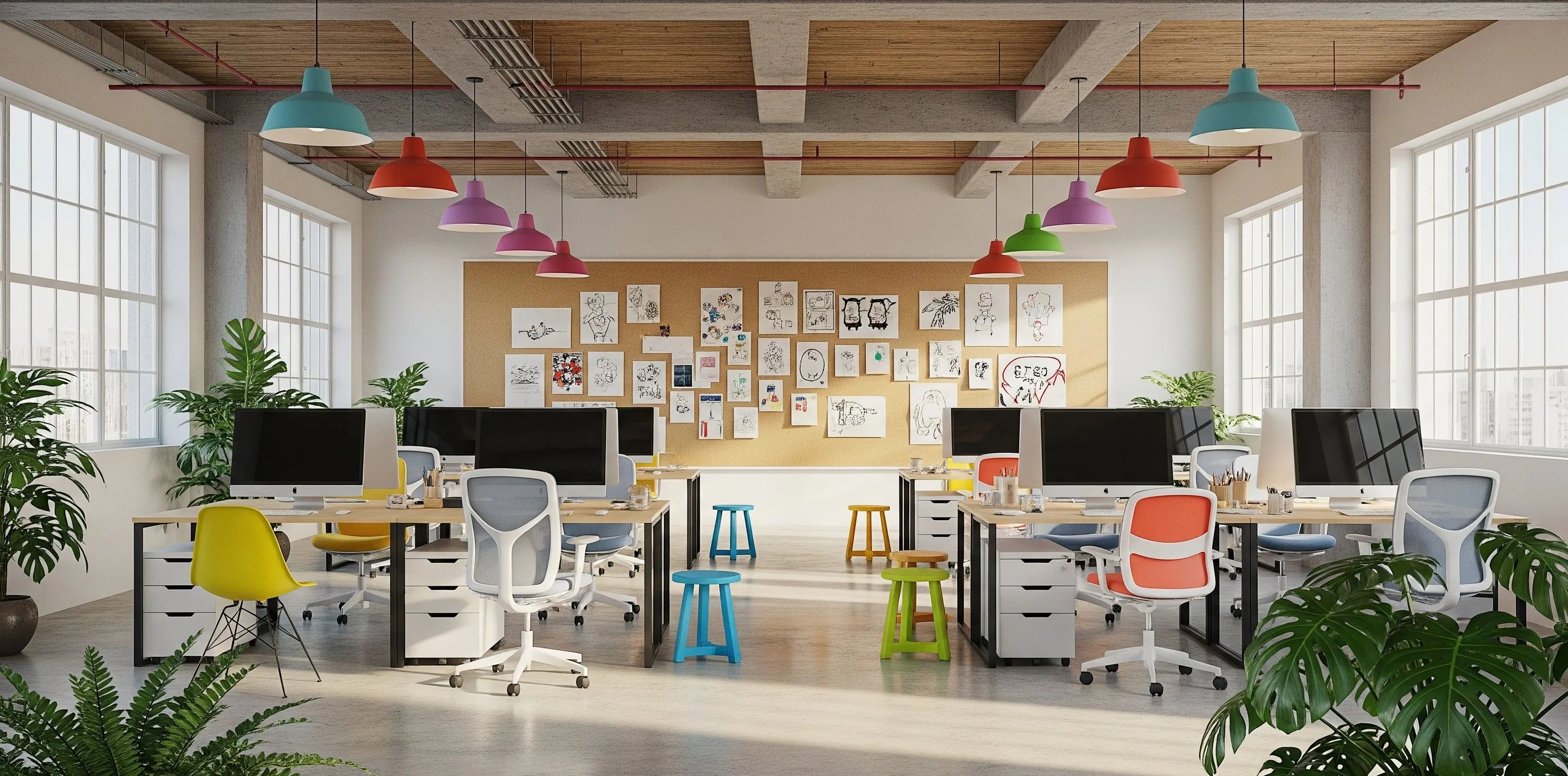 Creative agency workspace