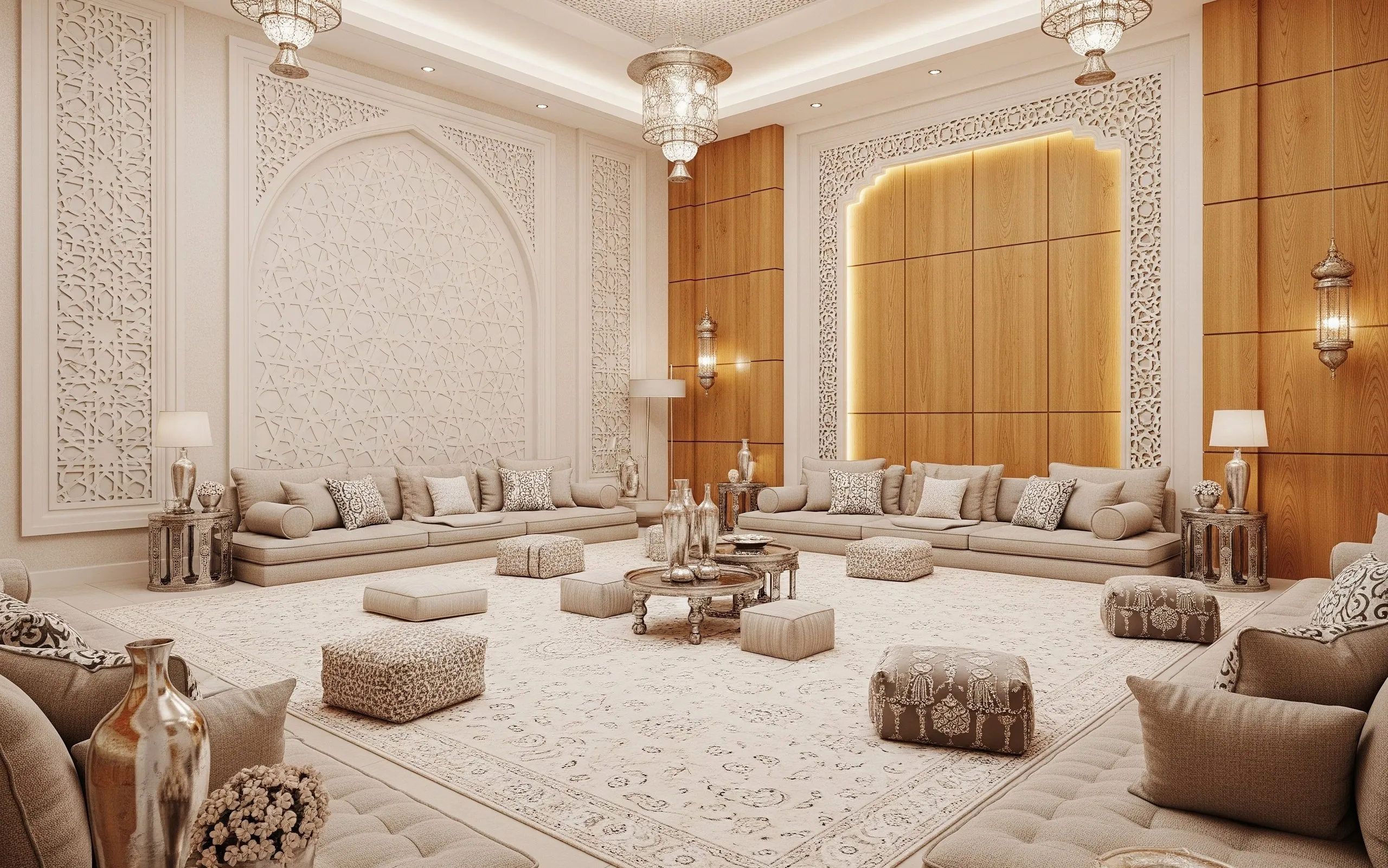 Modern Arabic Residence — Modern arabic majlis living room