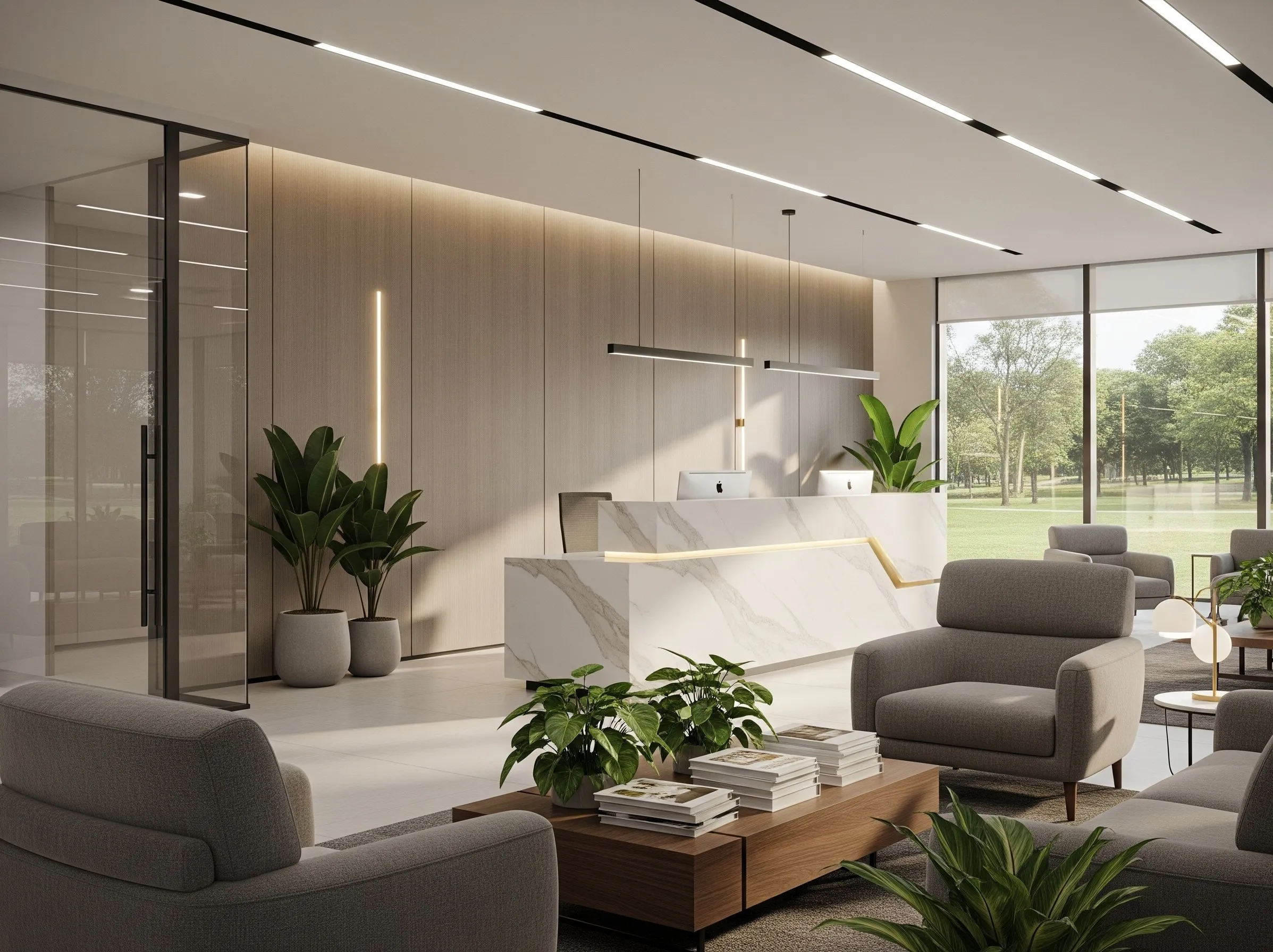 Executive Suite — Reception and waiting area