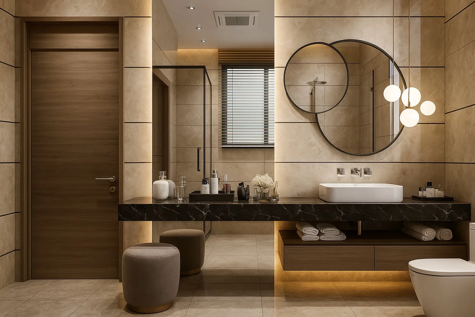Simple luxury bathroom