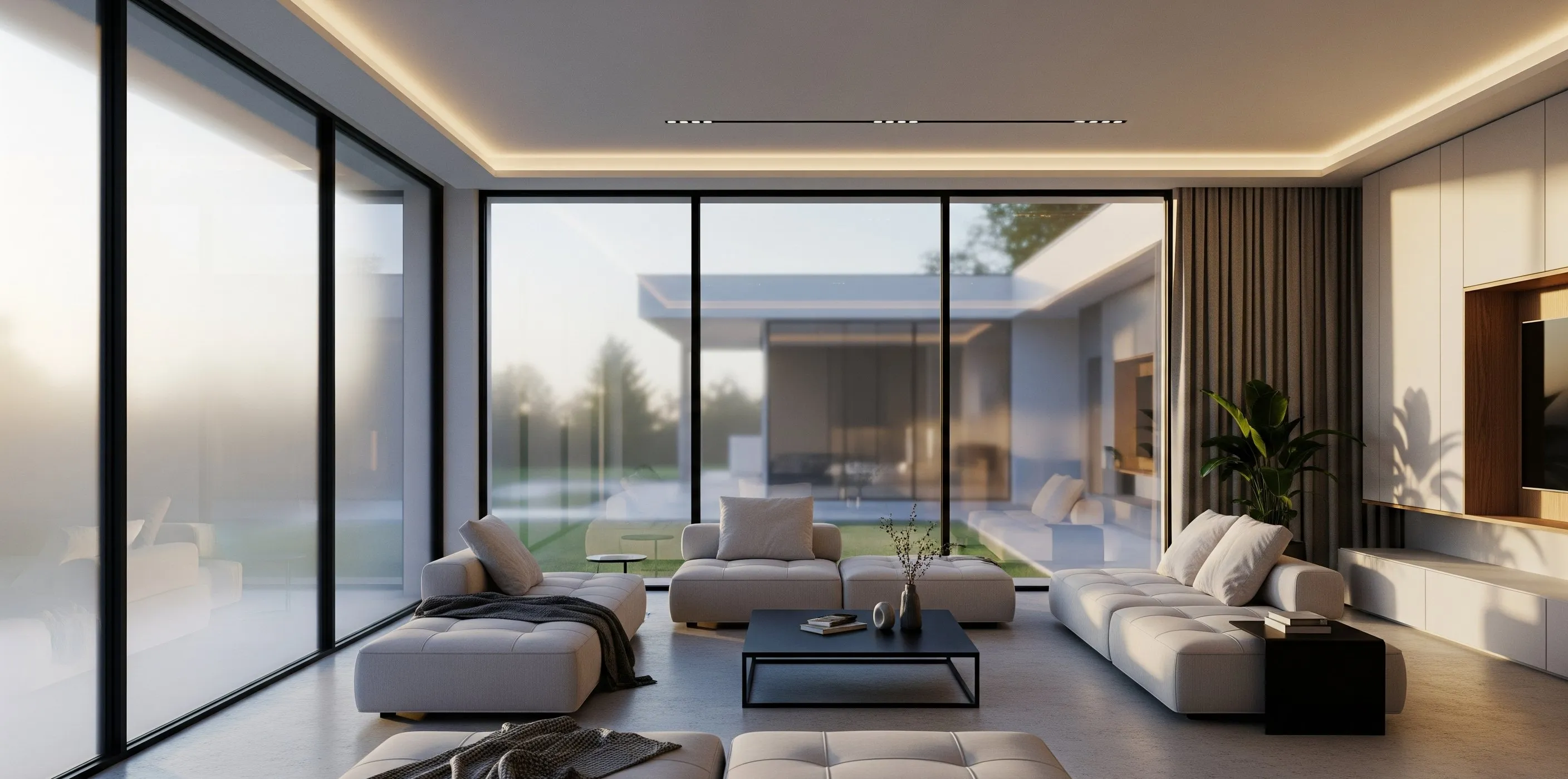 Modern minimalist living room