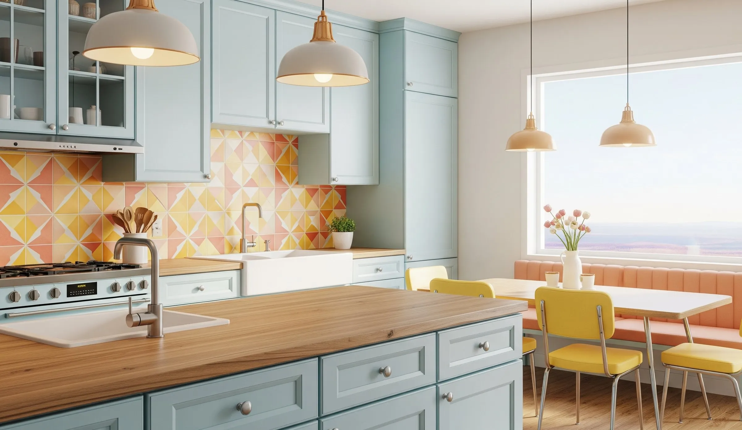 Retro mid century kitchen