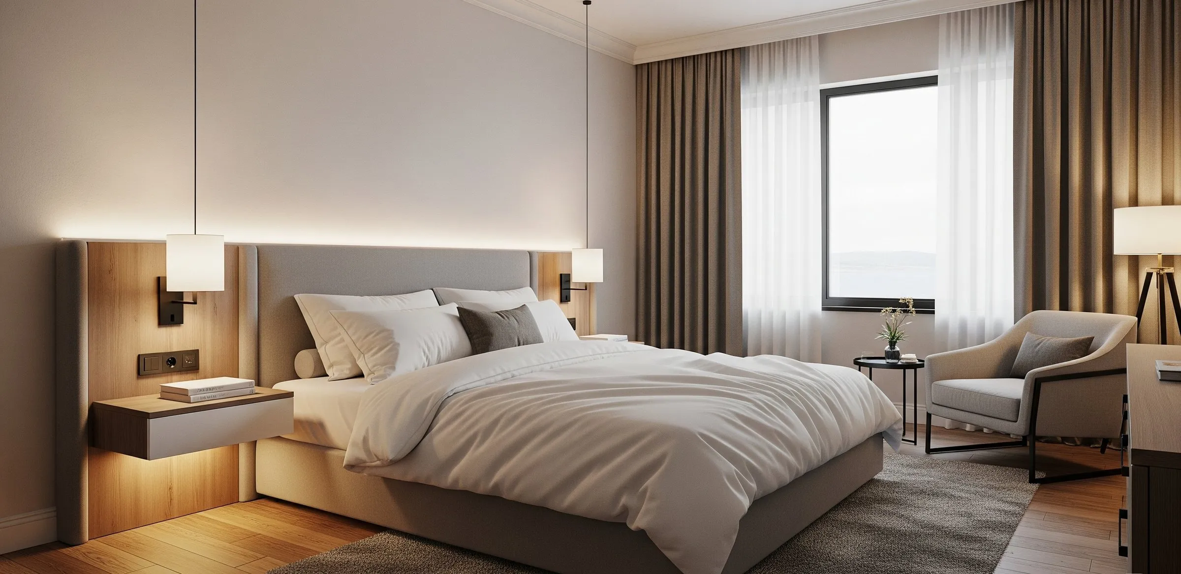 Hotel style luxury bedroom