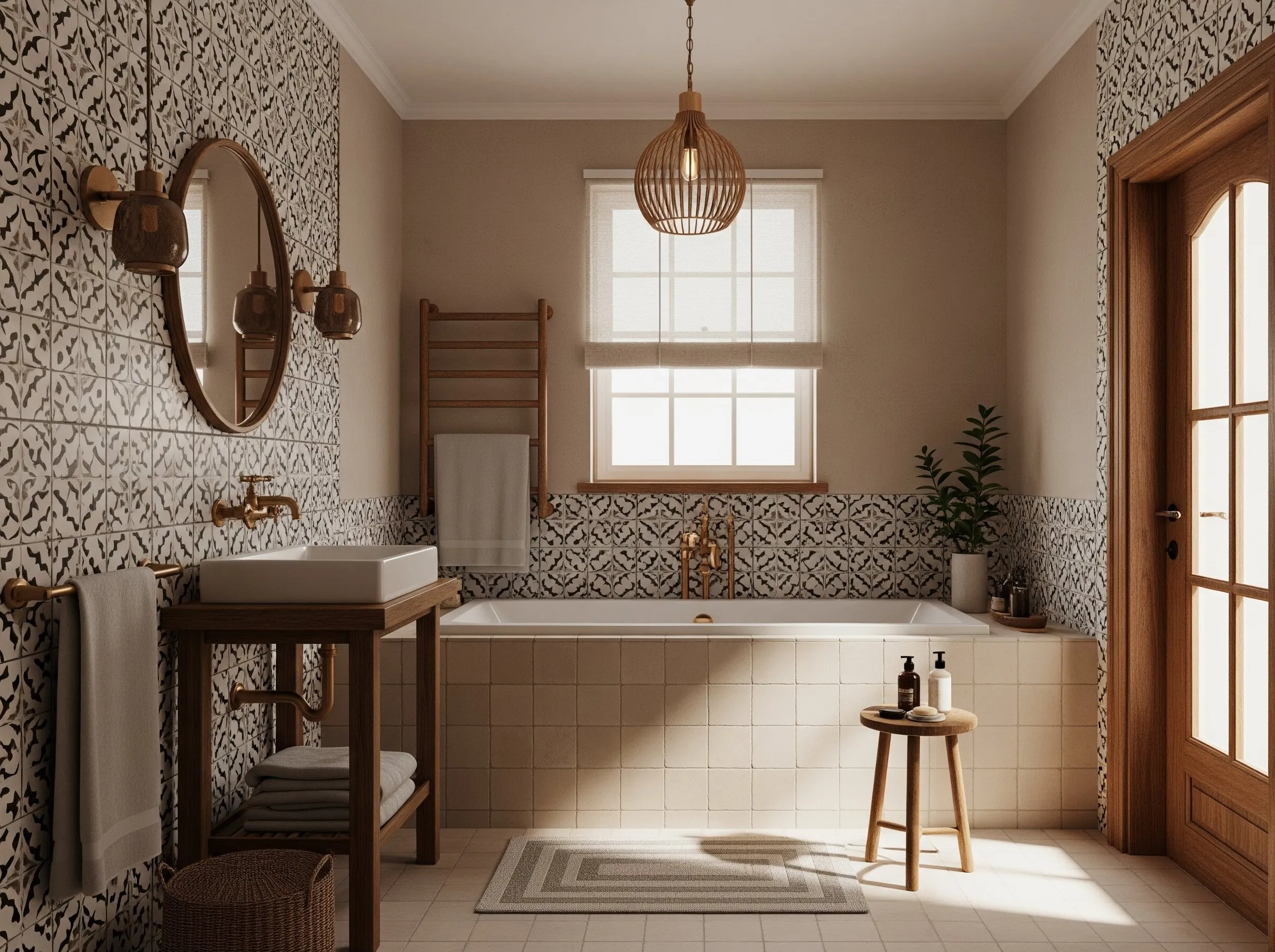 Bohemian bathroom